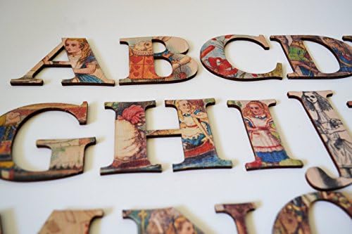 Alice In Wonderland Wooden Alphabet Letter set