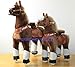 WONDERS SHOP USA Ponycycle Pony Cycle Ride On Horse No Need Battery No Electric Just Walking Horse BROWN - Size SMALL for Children 2 to 5 Years Old or