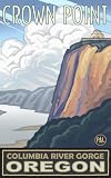 Northwest Art Mall 11 x 17 Poster Crown Point Columbia River Gorge by Paul A. Lanquist