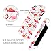 iPhone 5 5s SE case for girls, Akna Vintage Obsession Series High Impact Slim Hard Case with Soft Fabric Interior for iPhone 5 5s SE[Flamingo](U.S)