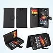 AceAbove Wallet Case for Sony Xperia Z, All-in-one Sony Xperia Z Case and Folio Stand (Sony Xperia Z) (Black)
