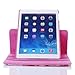 Nozza Stylish Lucky Flowers Case With 360 degrees Rotating Swivel Stand for iPad2/iPad3/iPad4 Pink