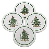 Spode Christmas Tree Thirsty Coasters, Set of 4