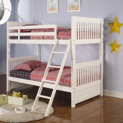 Mullin Twin OverTwin Bunk in White