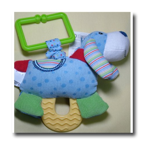 Snoodle Blue Puppy Pulldown Teether by Gund