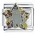 Jewelry : Animal Star Angel Cat X2 Italian Charms Bracelet Link