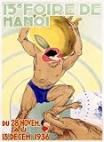 13th Hanoi Vietnam Indochina Fair, Art Poster by Z. Nuyen, size 18 x 24