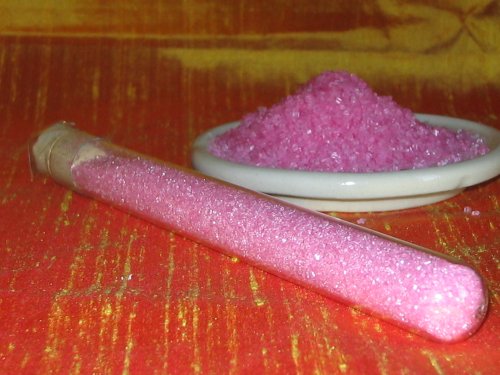 RAINBOW PINK SUGAR in glass tube with cork - 70 Gr by Blessac