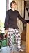 Mens JOCKEY Designer Plaid Check Jersey Cotton Pyjama nightwear Choc XL