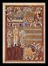 Cologne Gospels master a book (Gospels book scene: Incarnation and Transfiguration of Christ) Framed Art Poster Print - 11 X 17
