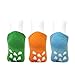 Wrapables Children’s Non-Skid Gripper Socks (Set of 3), Green, Orange, Blue