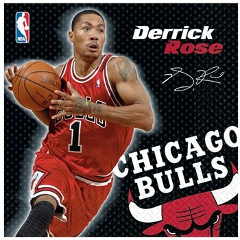 Chicago Bulls Derrick Rose Basketball - Lunch Napkins