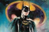 Batman Movie Michael Keaton Dc Comics Tim Burton Art Poster Print - 16