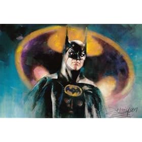Batman Movie Michael Keaton Dc Comics Tim Burton Art Poster Print - 11" X 17"