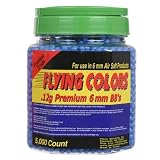 Flying Colors 5000ct Premium Bottle Airsoft BBs - .12g - Blue