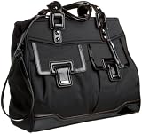 Cross Town AC185-1 Ladies Computer Bag Collection, Knightsbridge Large Tote (Black Twill)