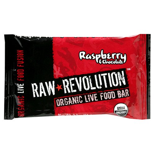 Raw Revolution Organic Live Food Bars, Raspberry and Chocolate, 2.2-Ounce Bars (Pack of 12)