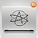Imperial Graphix 2X Atheist Symbol Religion Car Auto Vinyl Decal (White 6