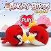 Lujex(TM) Lover Set 2pcs Angry Birds Micro Bead Soft Plush Iphone Game Doll Toys