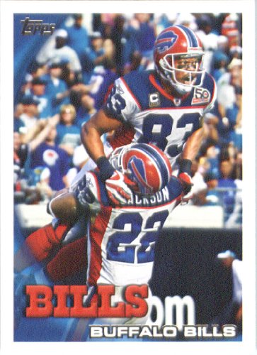 2010 Topps NFL Football Card # 105 Lee Evans TC - Buffalo Bills (Team Card) NFL Trading Card in a Protective ScrewDown Case!