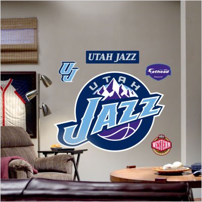 Fathead Utah Jazz Logo Wall Decal
