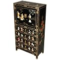 Storage Cabinet with Gemstone Inlay