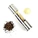 Etvalley 2-in-1 Salt and Pepper Grinder Set Premium Salt and Pepper Mill, Ceramic Grinding Mechanism, Stainless Steel Design, Adjustable Grind