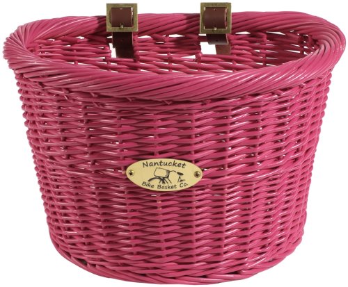 Nantucket Bike Basket CompanyD-Shape Bike Basket (Pink, Adult) On Sale
