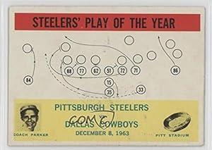 Steelers' Play of the Year Pittsburgh Steelers Team, Pittsburgh Steelers (Football Card) 1964 Philadelphia #154