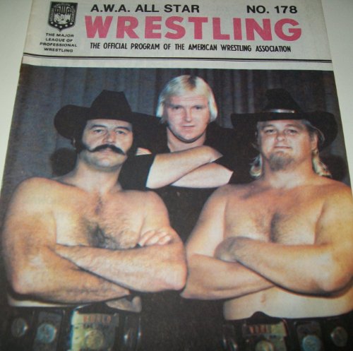 A.W.A. All Star Wrestling: Official Program Of The American Wrestling Association No. 178 - Cover: Black Jack Lanza, Bobby Duncum, Bobby "The Brain" Heenan, AWA World Tag Team Champions, Color Centerfold Photo: Greg Gagne, Back Cover: Pierre Poisson