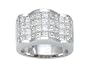 3.35 cttw Invisible Set Band LIFETIME WARRANTY