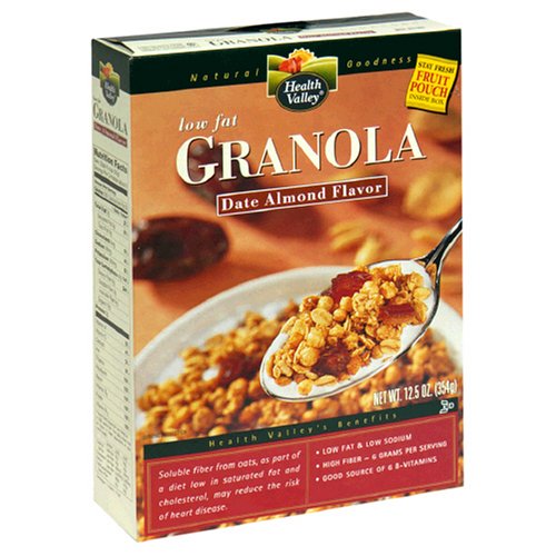 Health Valley Granola, Date Almond, 12.5-Ounce Boxes (Pack of 6) by Health Valley
