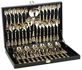 51pc Gold plated Flatware Set