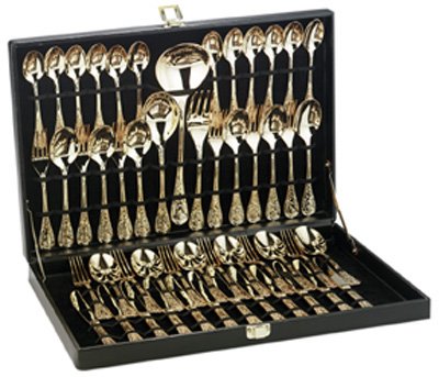 Buy 51pc Gold plated Flatware Set