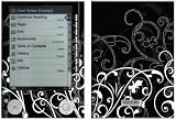 B&W Fleur Design Protective Decal Skin Sticker for Sony Digital Reader PRS-505 Models