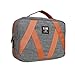 BUBM Toiletry Bag-Portable Travel Kit Organizer with Hanging Hook for Women Cosmetic Makeup and Men Shaving Kit, Large Capacity and Multifunctional, Gray and Orange