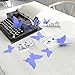 gefii Mariposa Appear in Gossip Girl 12pcs/Pack 3D Decorative Butterflies Removable Wall Art Stickers Wedding Decor (Lavender)