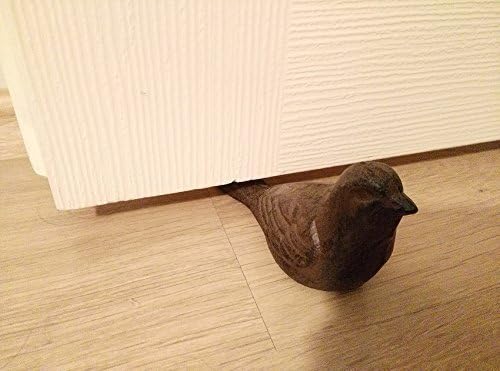 Bird door stop (hand painted), Bird door wedge, door stop, door wedge, cast iron door stop, cast iron door wedge.