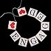AllHeartDesires 1 Set White Engaged Banner Wedding Party Bunting Garland Engagement Decoration