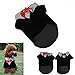 IUNEED Cute Small Pet Dog Clothes Western Style Gentelpet Suit Bow Tie Puppy Costume (Red, M)