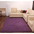 Shaggy Lila Violet Hochflor Langflor Teppich UNI Violett TOP PREIS NEU*, Gr�sse:60x110 cm