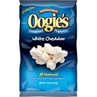 Oogie's Gourmet Popcorn, White Cheddar, 5-Ounce Bags (Pack of 15)