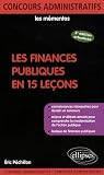 Finances Publiques en 15 Lecons Deuxième Edition