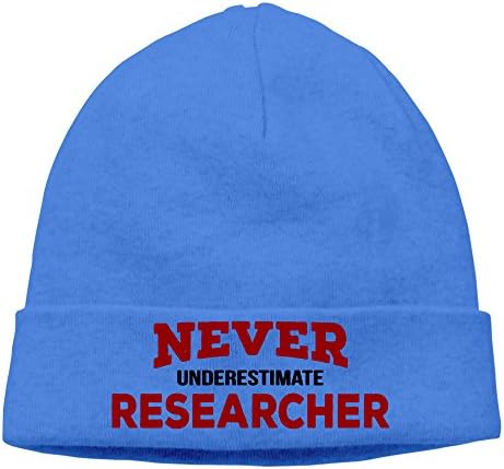 OPPERU Unisex Never Underestimate Researcher Wool Knitted Hat RoyalBlue One Size
