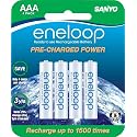 Sanyo NEW 1500 eneloop 4 Pack AAA Ni-MH Pre-Charged Rechargeable Batteries