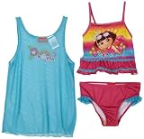 Dora Girls 2-4 3 Piece Swim Suit