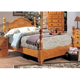 Natural Pine California King Poster Bed