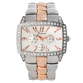 Marciano Extravagant Silver Rose Dial Watch, SILVER