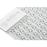 Edible By Design Clear 5mm Soft Gel Diamonds, 100 Count