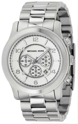 Michael Kors Mens Silvertone Watch MK8086